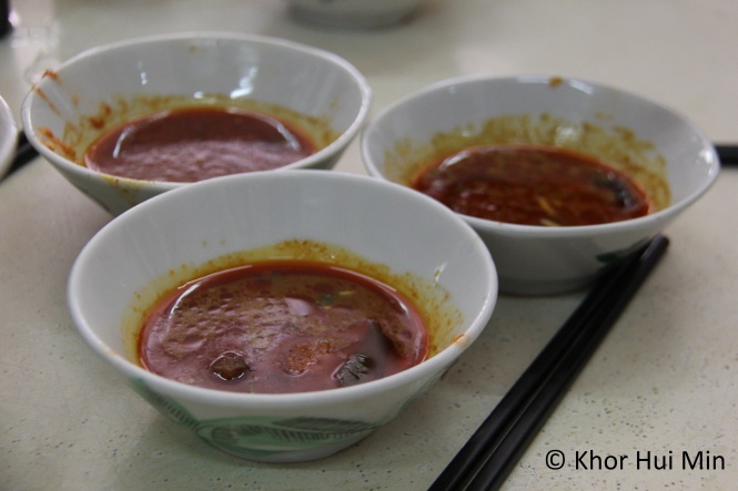 Curry dipping sauce at Xin Quan Fang, Ipoh